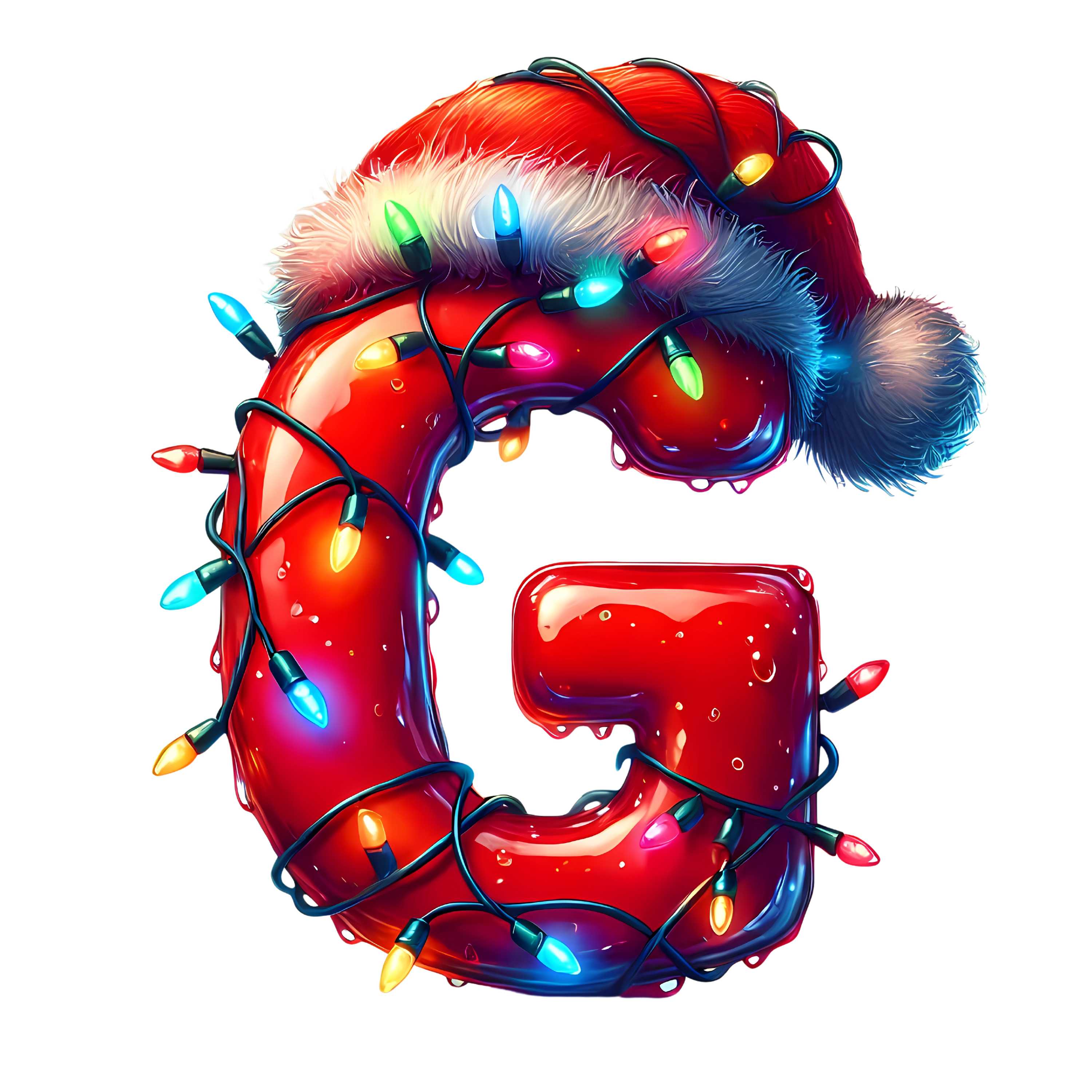 Motive " Christmas BUCHSTABEN Rot " Buchstaben Auswahl für Druck